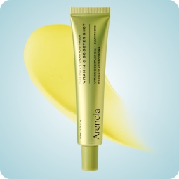 Arencia Vitamin C Booster Shot 30ml, sérum con vitamina C estabilizada al 5%, niacinamida y glutatión.