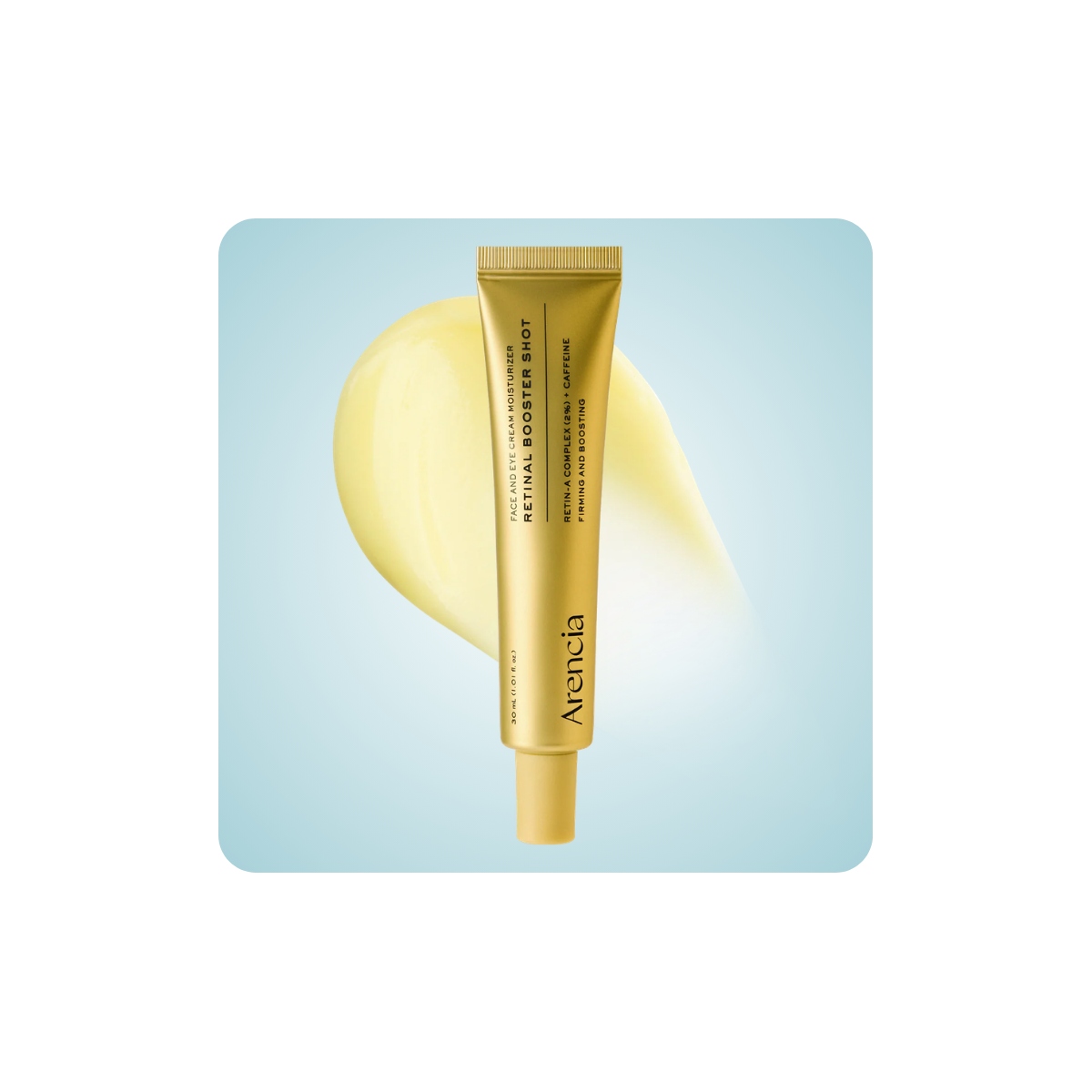 rencia Retinal Booster Shot 30ml, sérum nocturno con retinal, cafeína y ectoína.