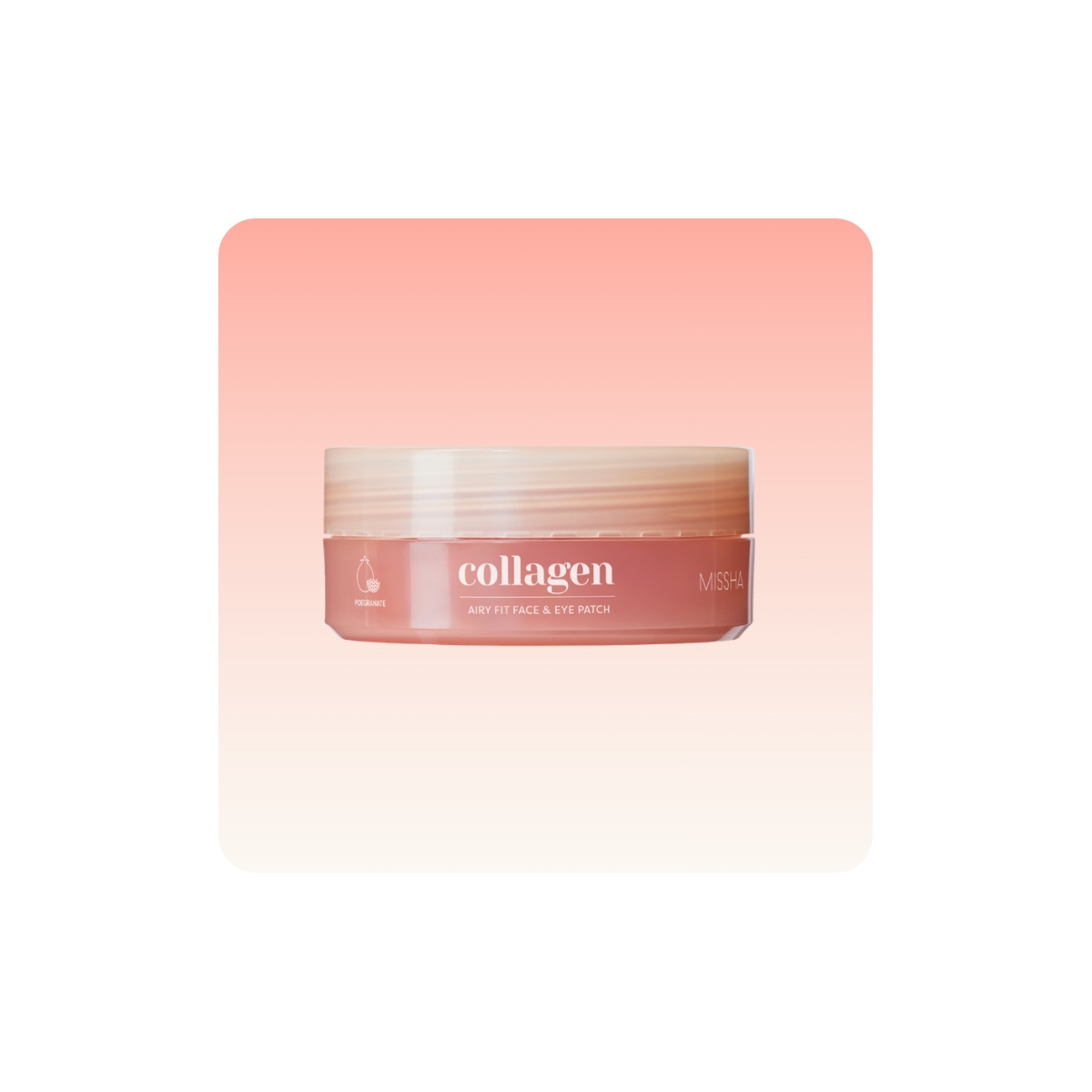 MISSHA Airy Fit Collagen Lifting Face & Eye Patch para mejorar la apariencia de firmeza y arrugas del contorno de ojos