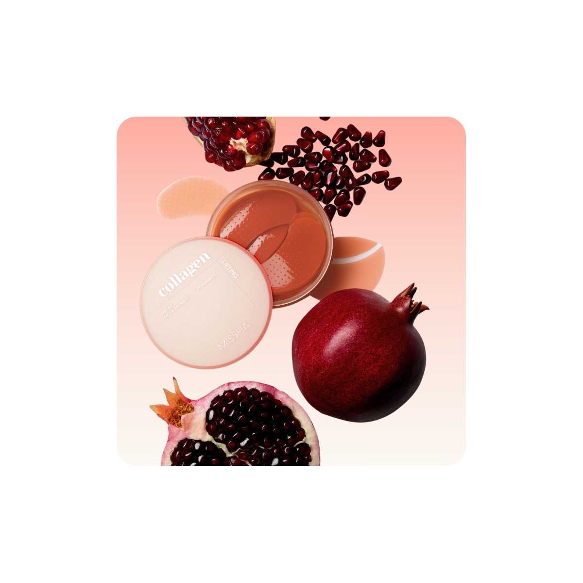 Parches y Accesorios al mejor precio: MISSHA Airy Fit Collagen Lifting Face & Eye Patch de Missha en Skin Thinks - Piel Sensible