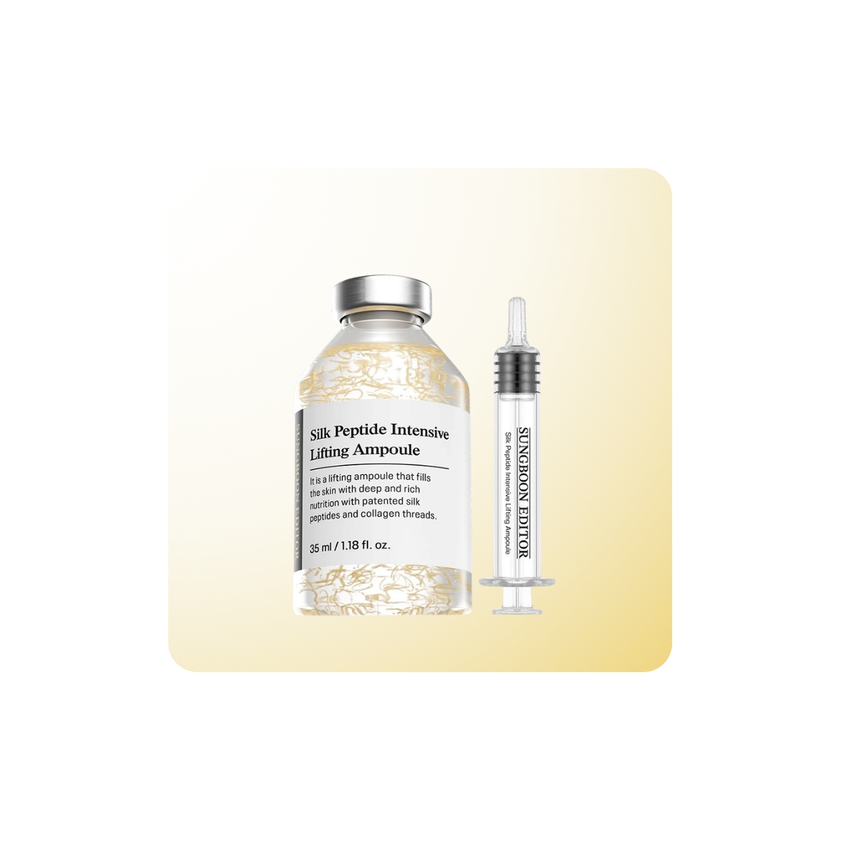Silk Peptide Intensive Lifting Ampoule de Sungboon Editor con péptidos y colágeno hidrolizado