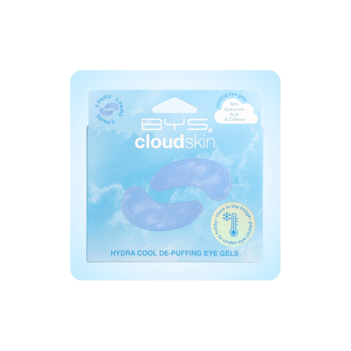 Contorno de Ojos Veganos al mejor precio: Parches para Bolsas Hidratantes BYS loud Skin Hydra Cool De-Puffing Eye Gels de BYS Cosmetics en Skin Thinks - Piel Sensible