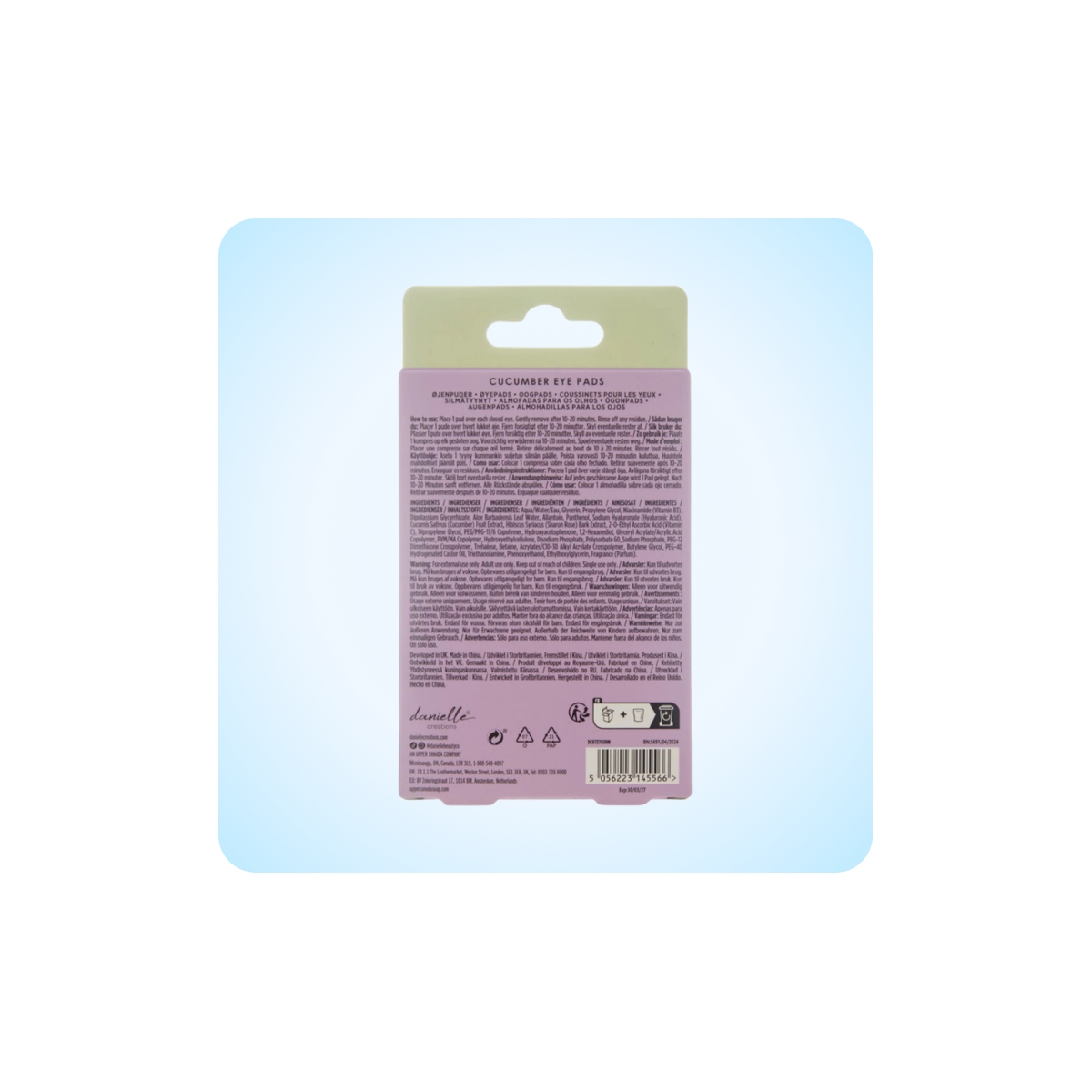 Contorno de Ojos al mejor precio: Parches para Ojos con Pepino y Vitamina C de Danielle, 5 Pares de en Skin Thinks - Tratamiento Anti-Manchas 