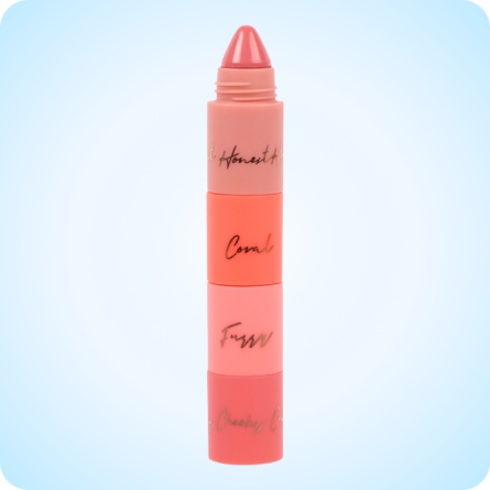 Maquillaje Vegano al mejor precio: 12 tonos para ojos labios y mejillas BYS 4-in-1 Multi-Colour Crayon Gift Set 3pc de BYS Cosmetics en Skin Thinks - 