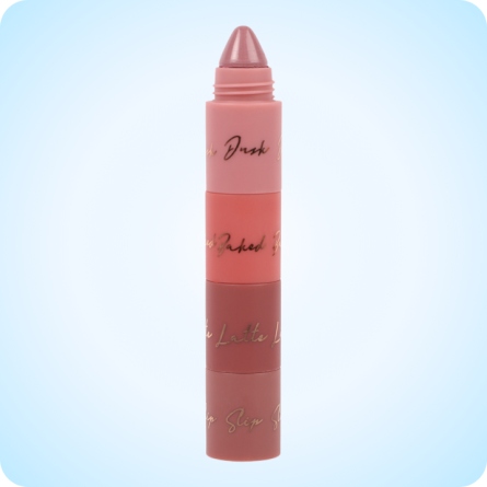 Maquillaje Vegano al mejor precio: 12 tonos para ojos labios y mejillas BYS 4-in-1 Multi-Colour Crayon Gift Set 3pc de BYS Cosmetics en Skin Thinks - 
