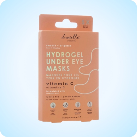 Contorno de Ojos Veganos al mejor precio: Parches Hidrogel para Ojos con Vitamina C Danielle, 5 pares de en Skin Thinks - Piel Sensible