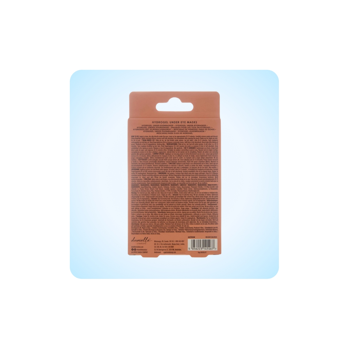 Contorno de Ojos Veganos al mejor precio: Parches Hidrogel para Ojos con Vitamina C Danielle, 5 pares de en Skin Thinks - Piel Sensible
