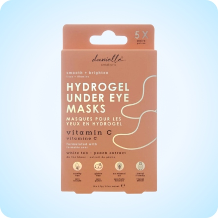 Contorno de Ojos Veganos al mejor precio: Parches Hidrogel para Ojos con Vitamina C Danielle, 5 pares de en Skin Thinks - Piel Sensible