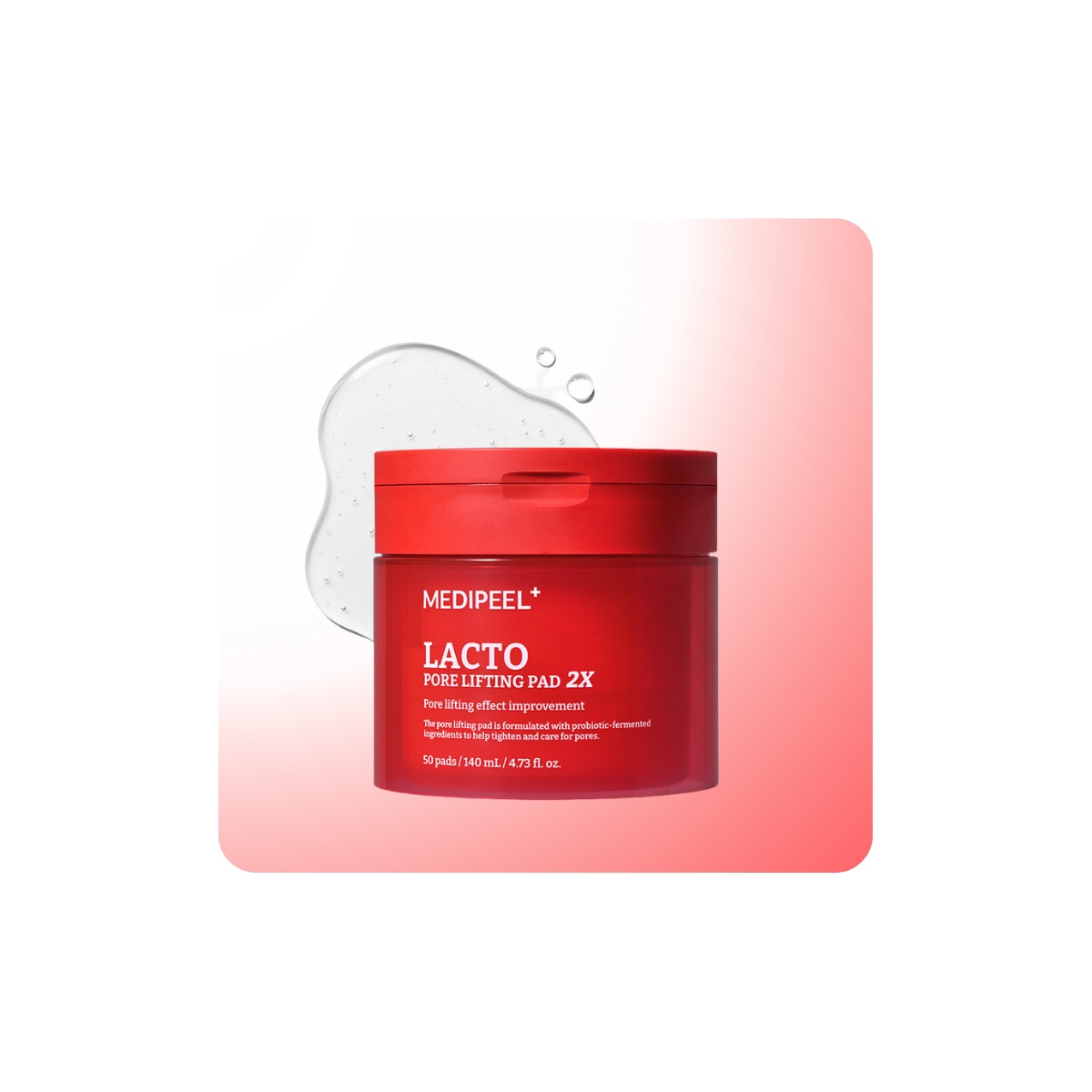 Pad exfoliante Medi-Peel Lacto Pore Lifting para el cuidado diario de los poros.