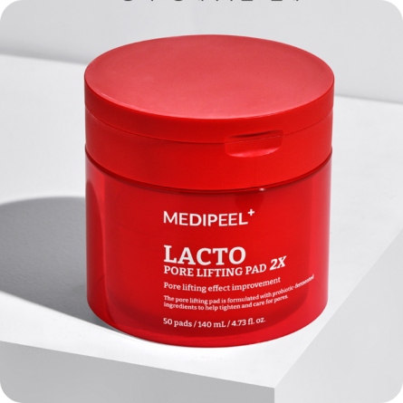 Exfoliantes al mejor precio: Algodones exfoliantes-mascarilla Medi-Peel Lacto Pore Lifting Pad de Medi-peel en Skin Thinks - Firmeza y Lifting 