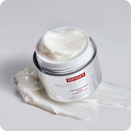 Textura de la crema Medi-Peel Peptide 9 Volume and Tension Tox Cream Pro