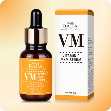 Serum y Ampoules al mejor precio: Serum con vitamina C, ferúlico y MSM Cos de BAHA VM Vitamin C Serum with MSM de Cos de BAHA en Skin Thinks - Piel Sensible
