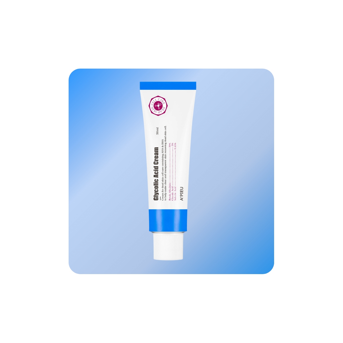 Emulsiones y Cremas al mejor precio: Crema de noche con ácido glicólico A'Pieu Glycolic Acid Cream de A'pieu en Skin Thinks - Tratamiento Anti-Edad