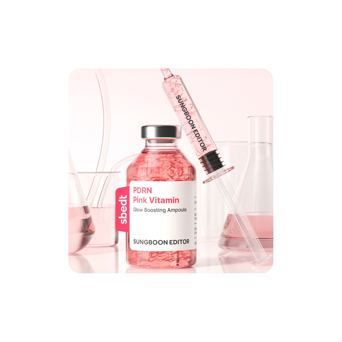Serum y Ampoules al mejor precio: Serum Reafirmante Iluminador Sungboon Editor Pdrn Pink Vitamin Glow Boosting Ampoule de Sungboon Editor en Skin Thinks - Tratamiento Anti-Edad