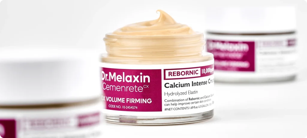 Las mejores cremas coreanas en 2026: nuestra selección probada 2 Crema Cemenrete Calcium Intense Cream de Dr.Melaxin xon su textura cremosa