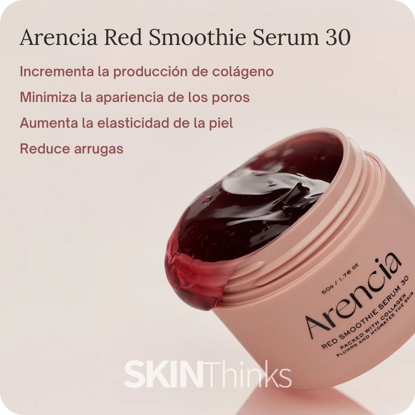 Arencia Red Smoothie Serum 30 – Firmeza y Glow nocturno
Mejores serums coreanos