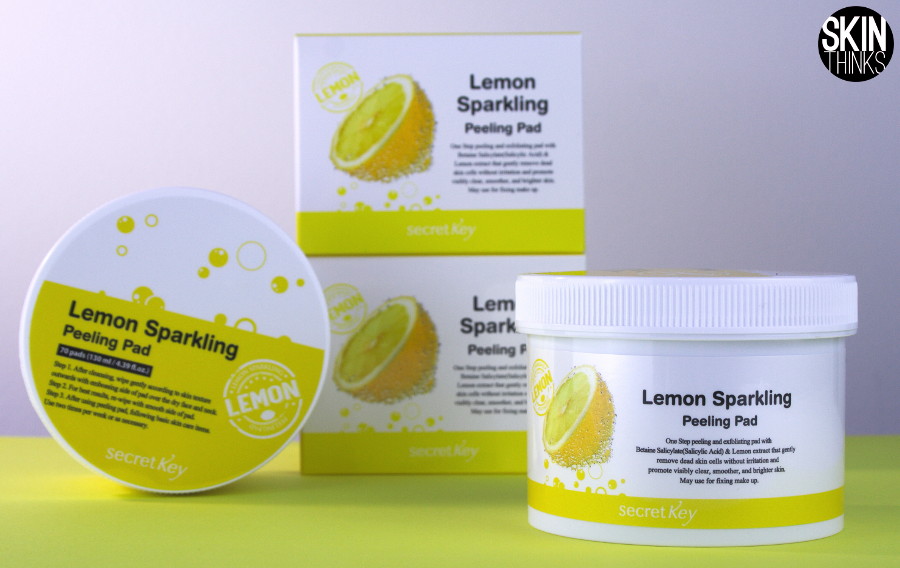 Secret Key Lemon Sparkling Peeling Pad Algodones Exfoliantes
